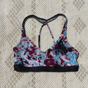 Low impact strappy sports bra